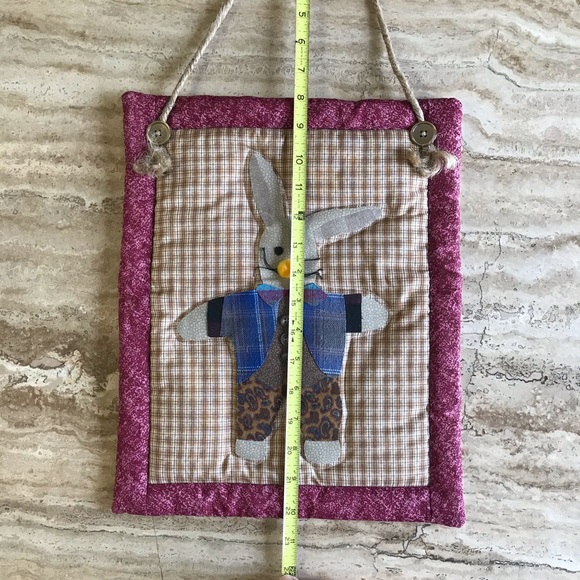 Rabbit / Bunny Handmade Wall Hanging - Picture 4 of 6